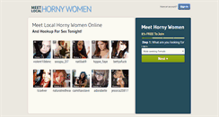 Desktop Screenshot of meetlocalhornywomen.com